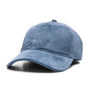 Rag & Bone suede Marilyn baseball cap- light blue